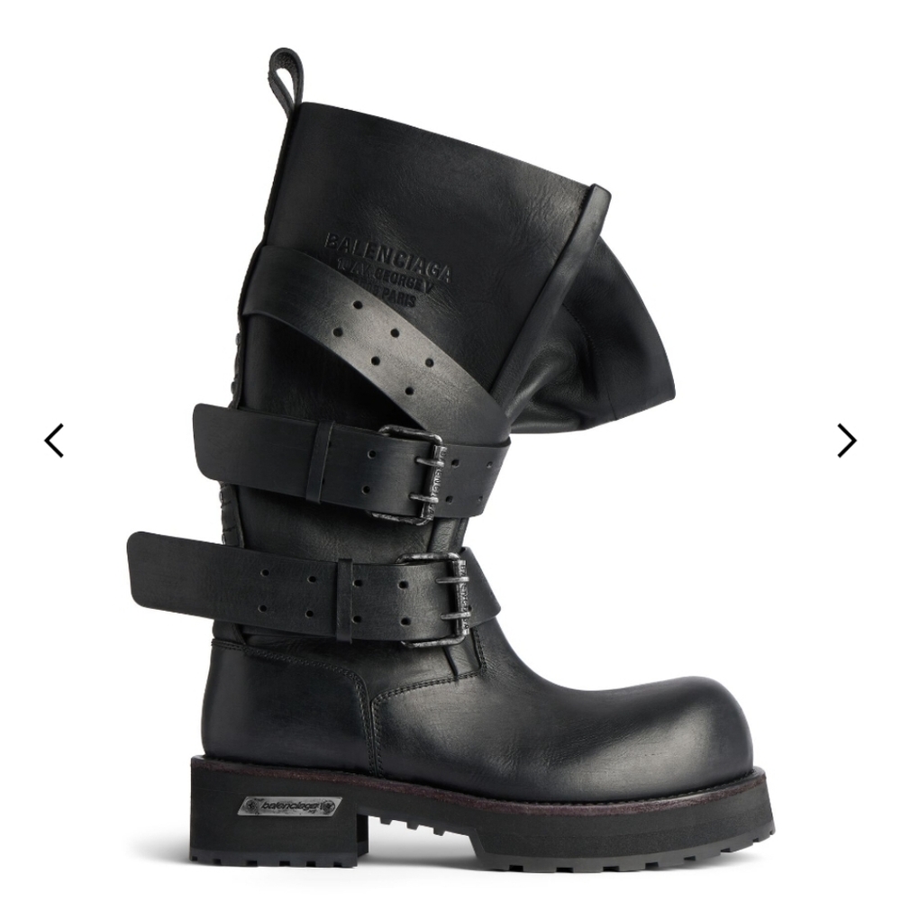 Balenciaga Men's Venom High Boot in Black - Picture 2 of 11